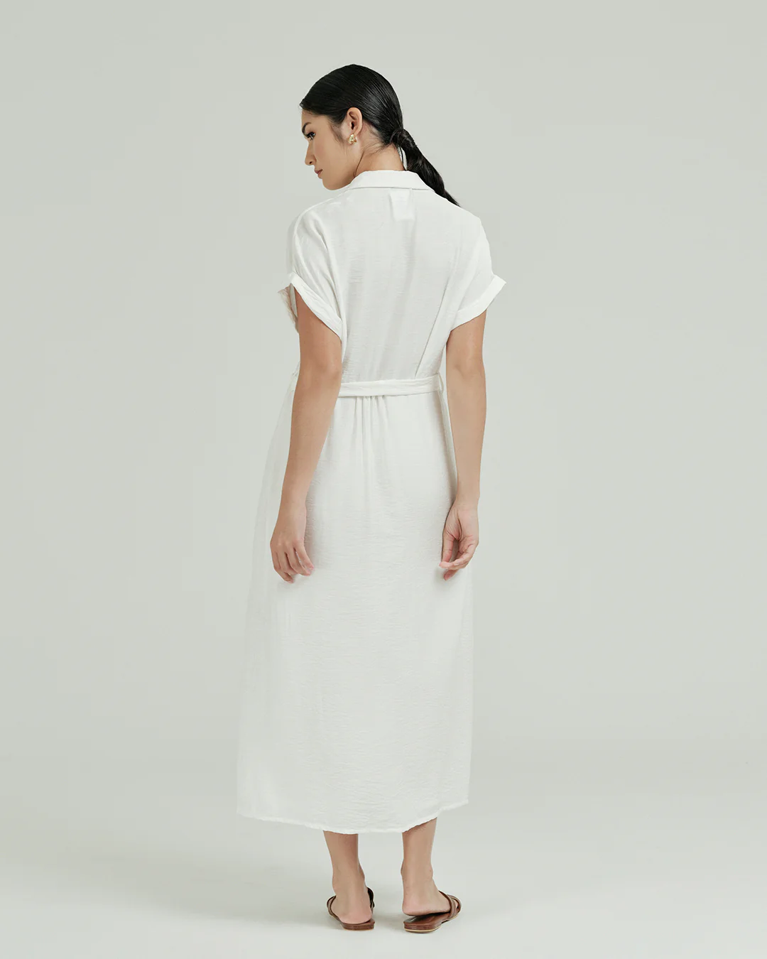 Pamela Shirt Midi Dress - Fashion Us