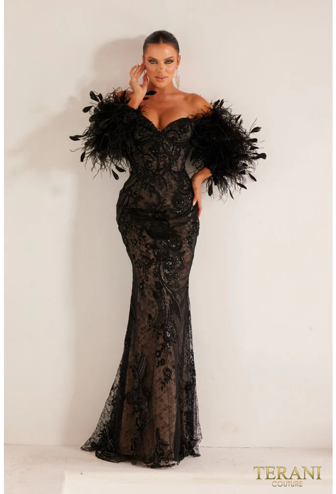 TERANI 241E2479 DRESS - Fashion Us