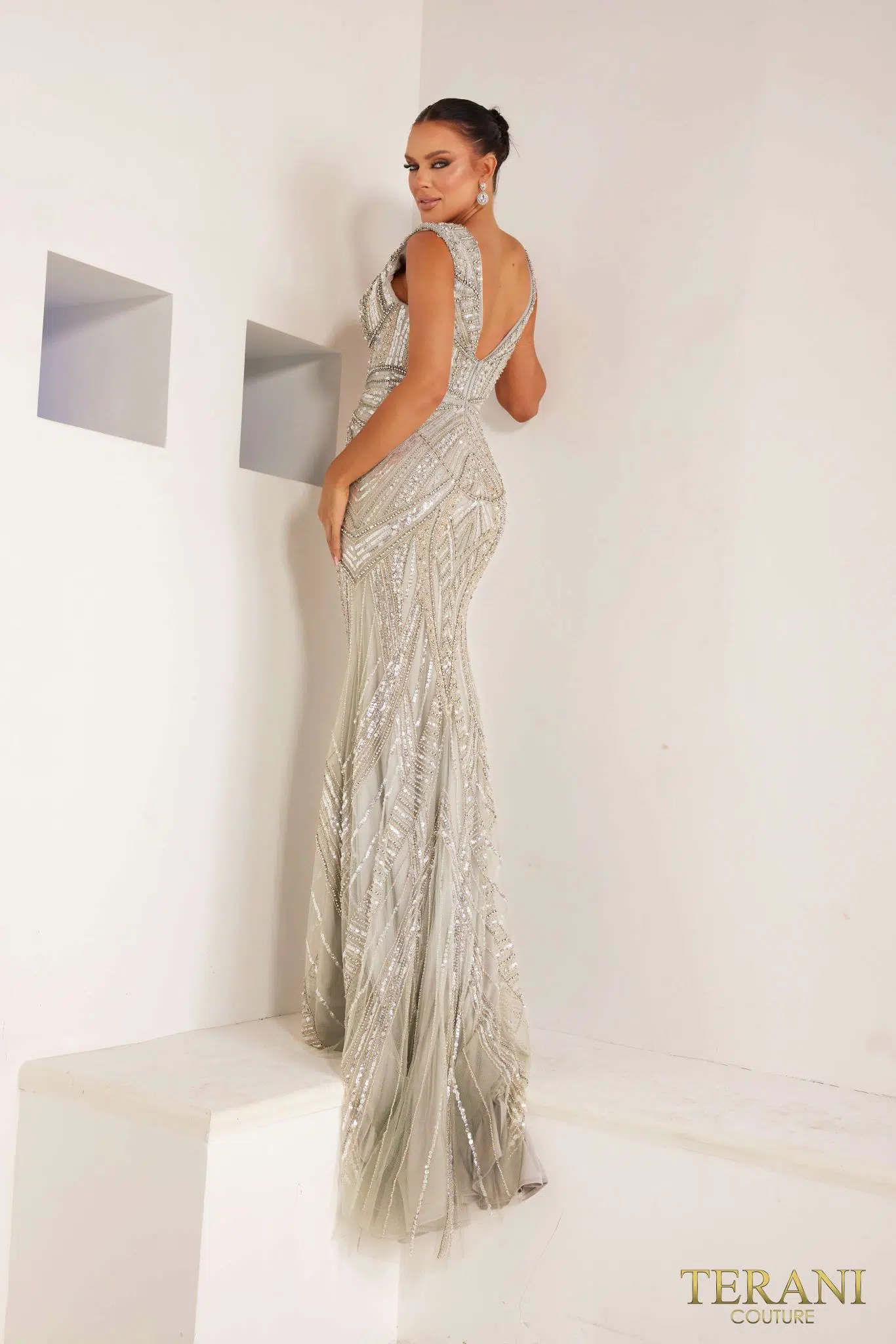 TERANI 241GL2612 DRESS - Fashion Us