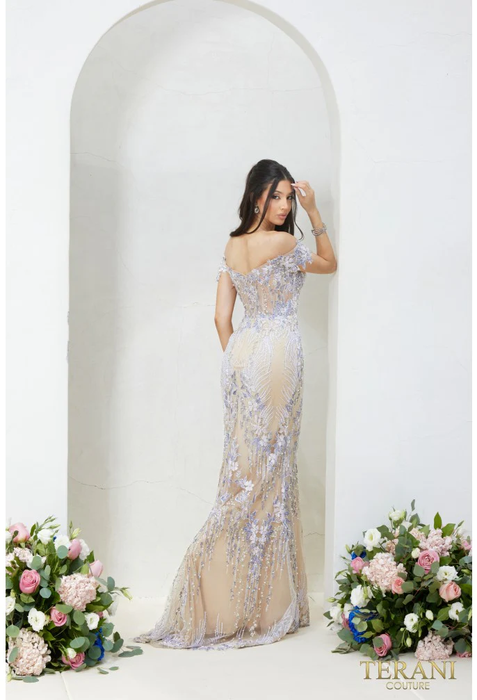 TERANI 232GL1493 DRESS - Fashion Us