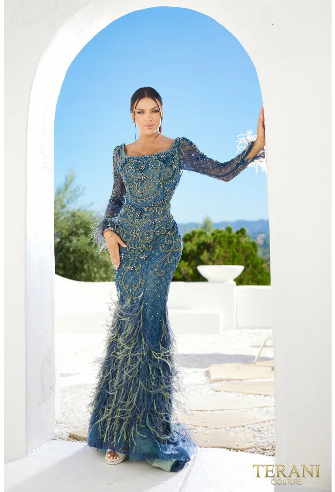 TERANI 241GL2646 DRESS - Fashion Us