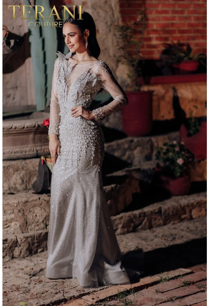 TERANI 232GL1454 DRESS - Fashion Us