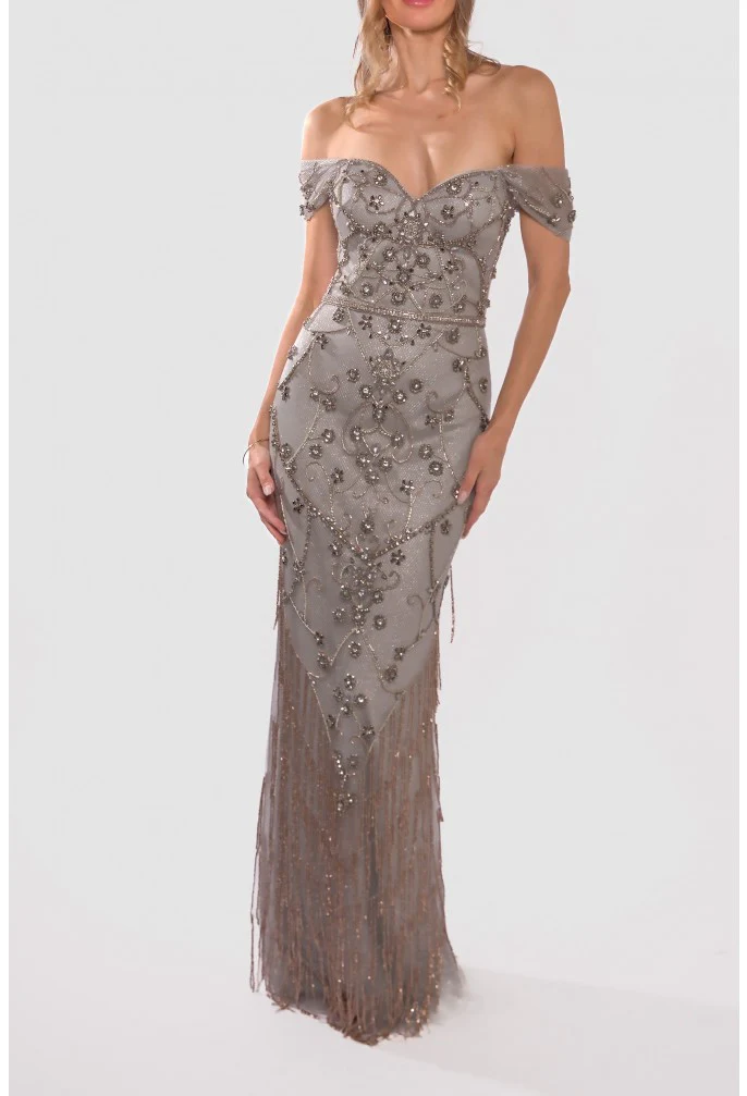 TERANI 241GL2642 DRESS - Fashion Us