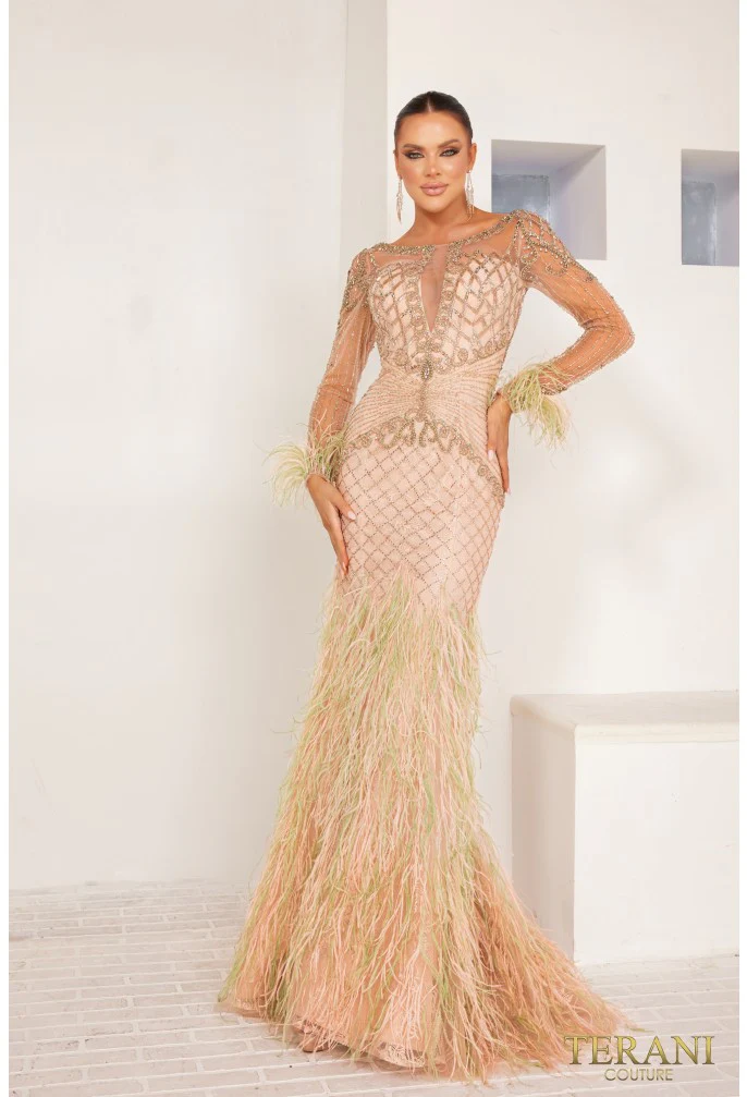 TERANI 241GL2631 DRESS - Fashion Us