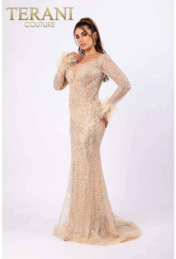 TERANI 232GL1441 DRESS - Fashion Us