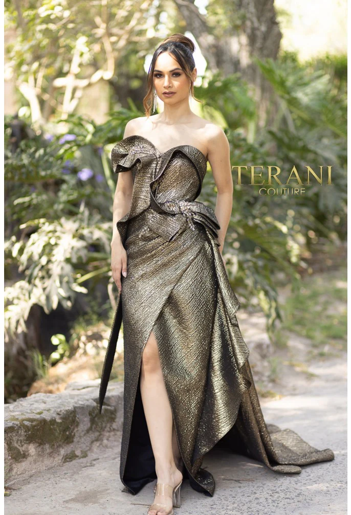 TERANI 232E1224 DRESS - Fashion Us