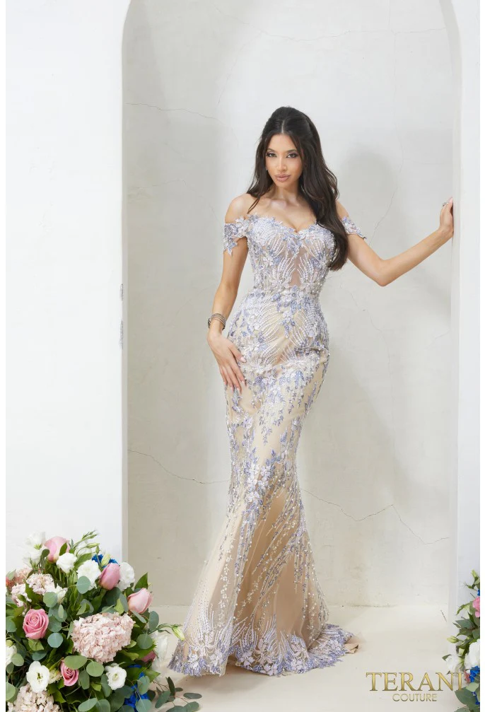 TERANI 232GL1493 DRESS - Fashion Us