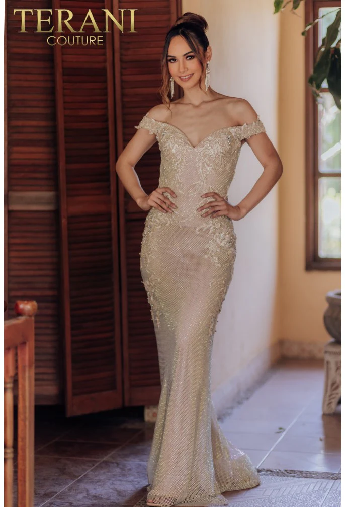 TERANI 232GL1471 DRESS - Fashion Us