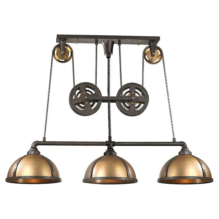Torque Three-Light Island Chandelier - Fashion Us