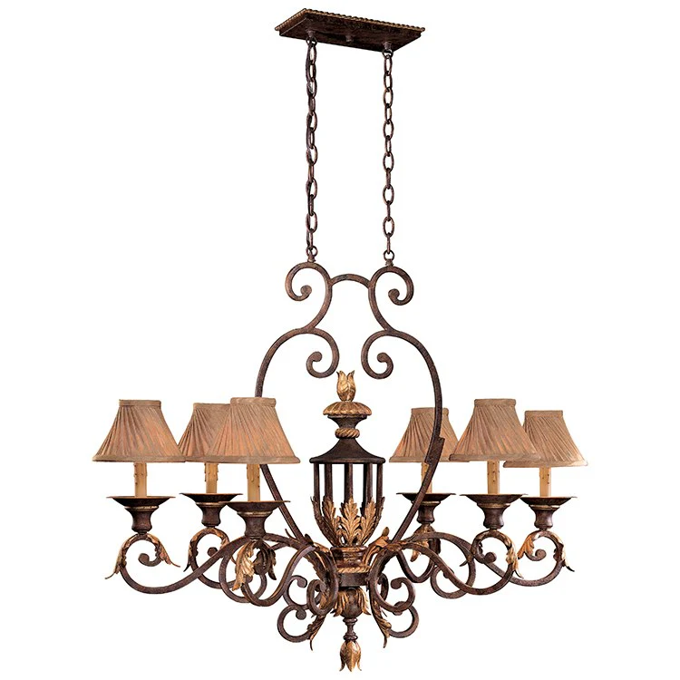 Zaragoza Six-Light Island Chandelier - Fashion Us