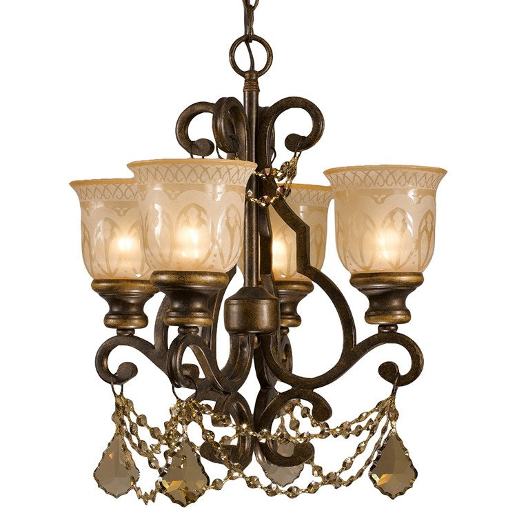 Norwalk Four-Light Mini Chandelier - Fashion Us