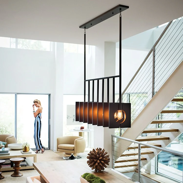 Ludlow Eight-Light Linear Chandelier - Fashion Us