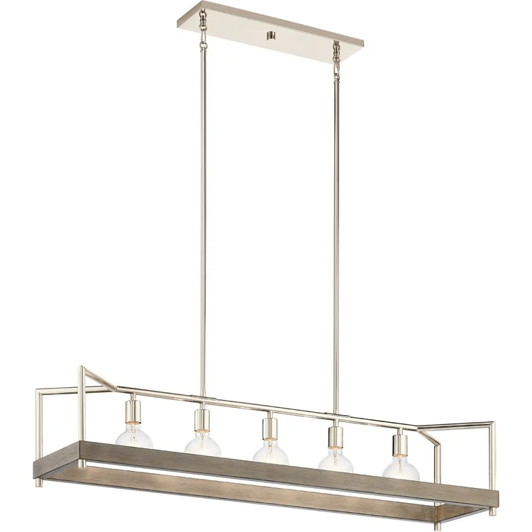 Tanis Five-Light Linear Chandelier - Fashion Us