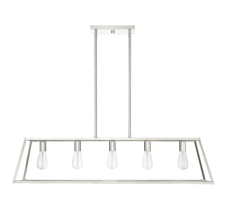 Denton Five-Light Linear Chandelier - Fashion Us