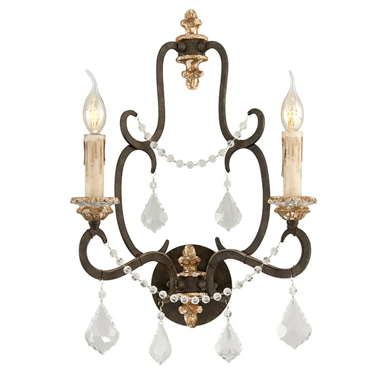 Bordeaux Two-Light Wall Sconce - Fashion Us