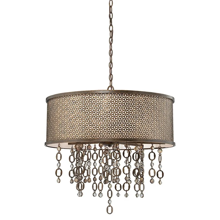 Ajourer Eight-Light Drum Pendant - Fashion Us