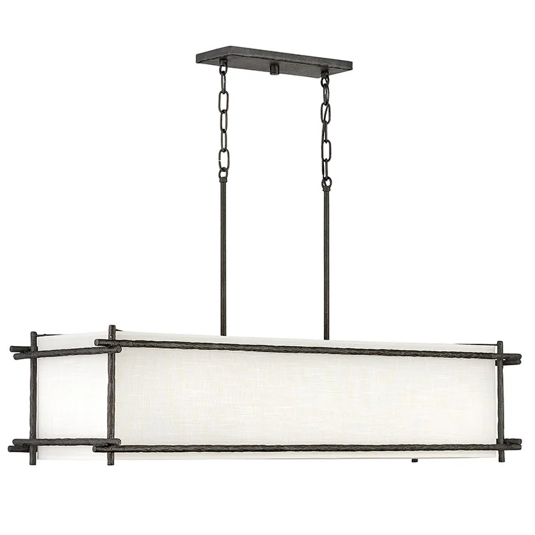 Tress Six-Light Linear Chandelier - Fashion Us