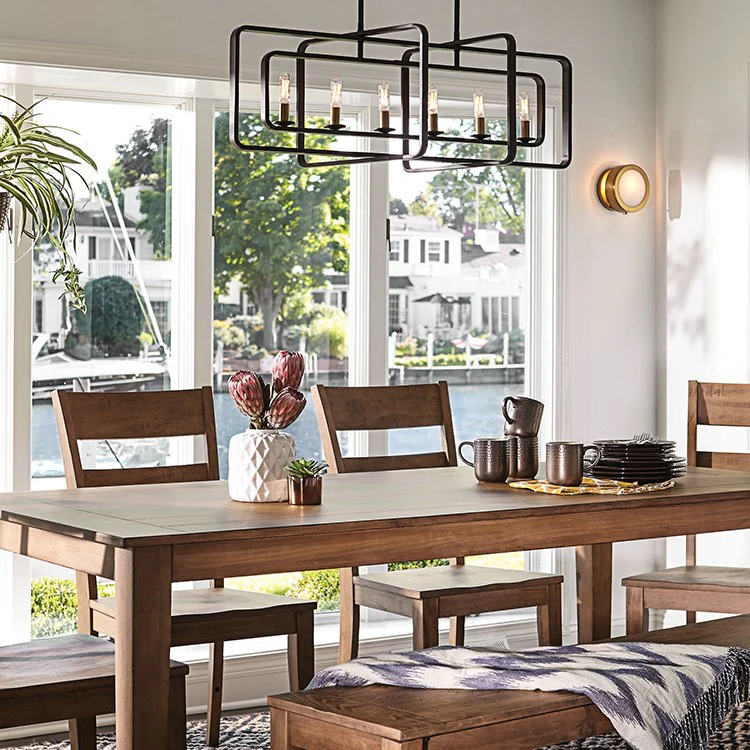 Quentin Six-Light Linear Chandelier - Fashion Us