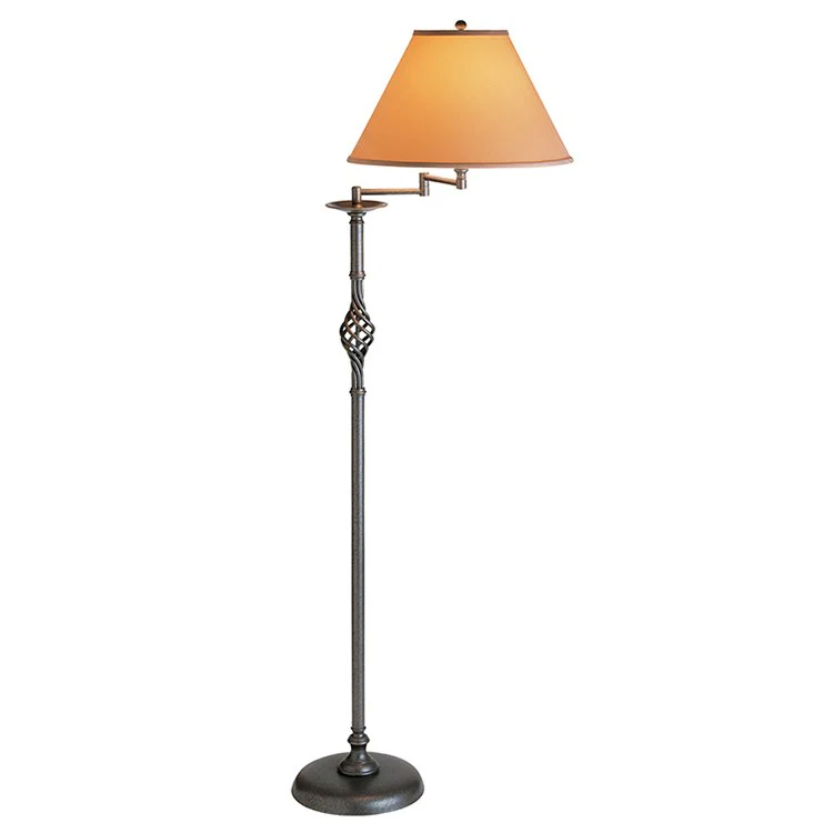 Twist Basket Swing Arm Floor Lamp - Fashion Us