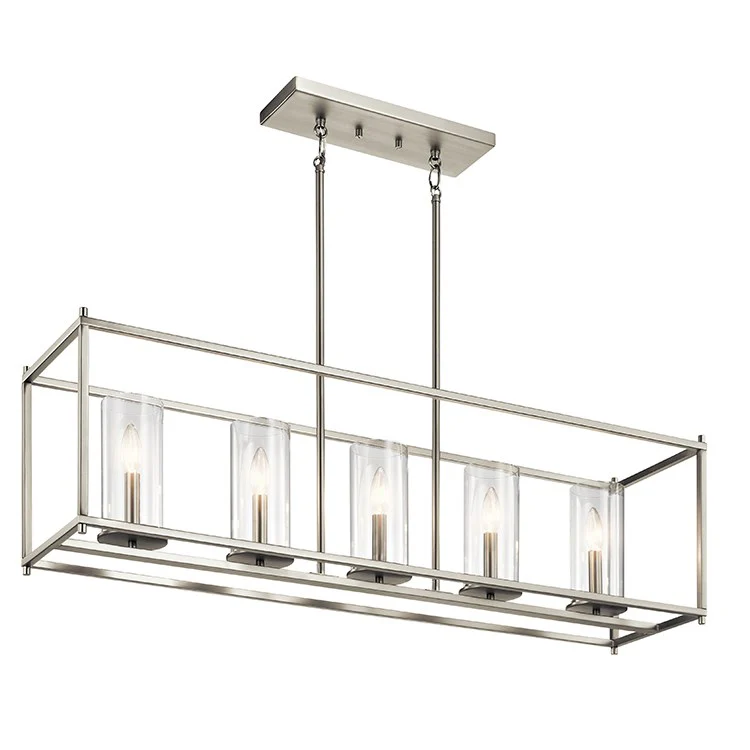Crosby Five-Light Linear Chandelier - Fashion Us