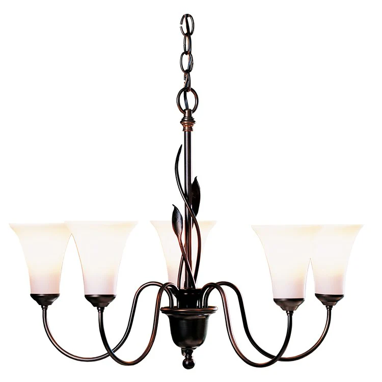 Forged Leaves Five-Light Chandelier - Fashion Us