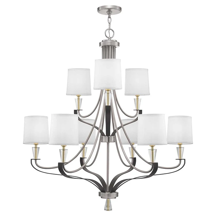 Nealy Nine-Light Two-Tier Chandelier - Fashion Us