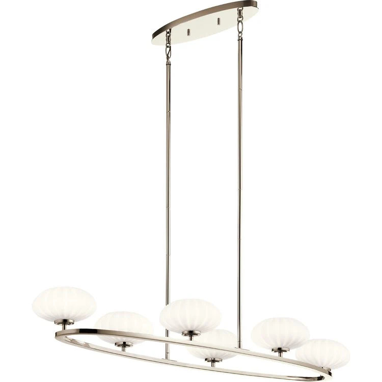 Pim Six-Light Oval Chandelier - Fashion Us