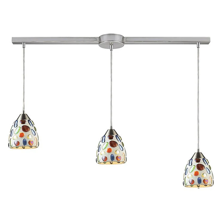 Gemstones Three-Light Linear Pendant - Fashion Us