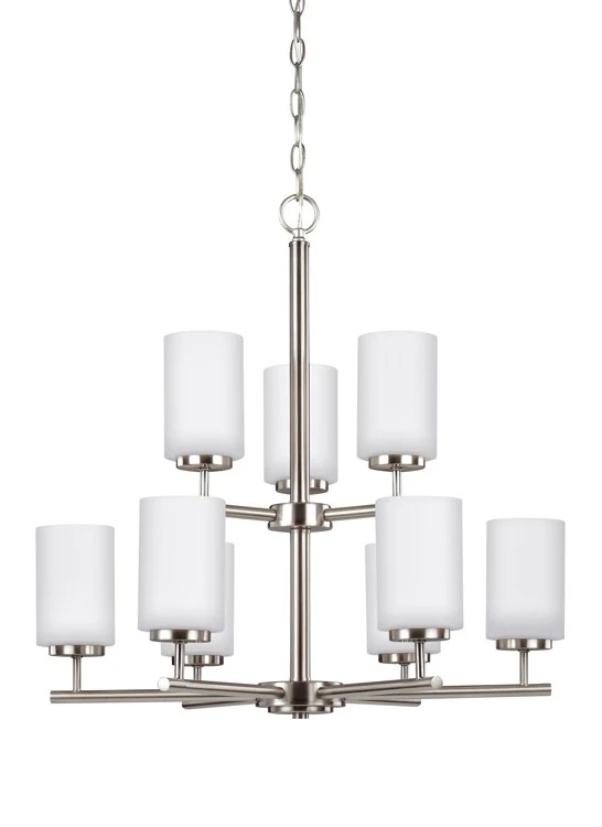 Oslo Nine-Light Two-Tier Chandelier - Fashion Us