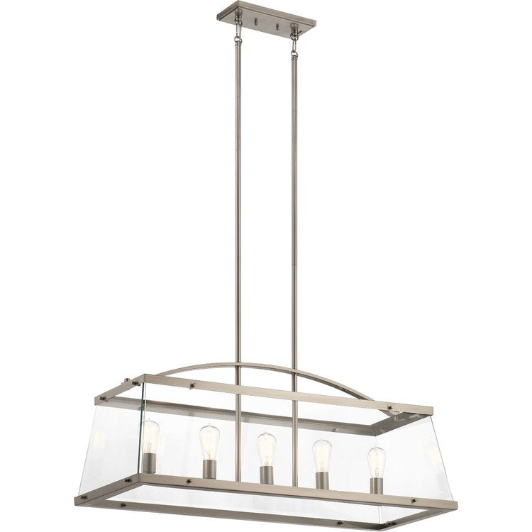 Darton Five-Light Linear Chandelier - Fashion Us