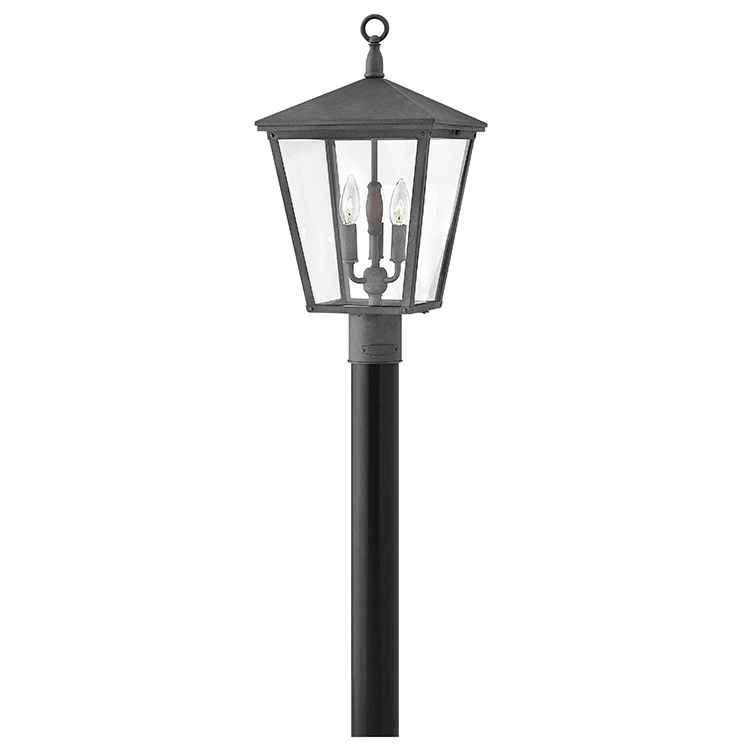 Trellis Three-Light LED Post Lantern - Fashion Us
