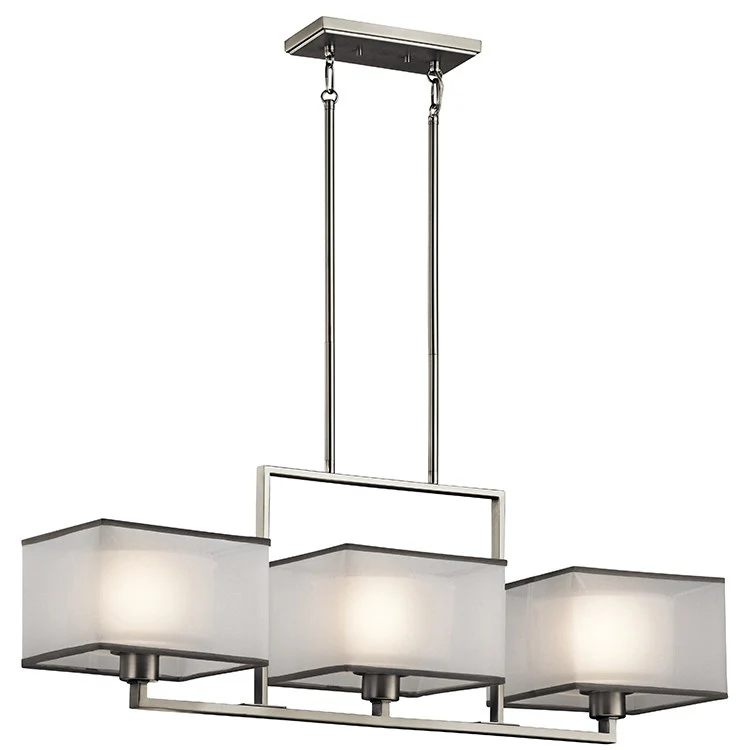 Kailey Three-Light Linear Chandelier - Fashion Us