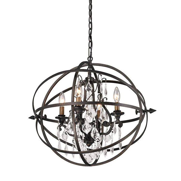 Byron Four-Light Medium Chandelier - Fashion Us