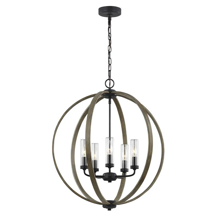 Allier Five-Light Outdoor Chandelier - Fashion Us