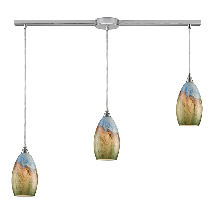 Geologic Three-Light Pendant - Fashion Us