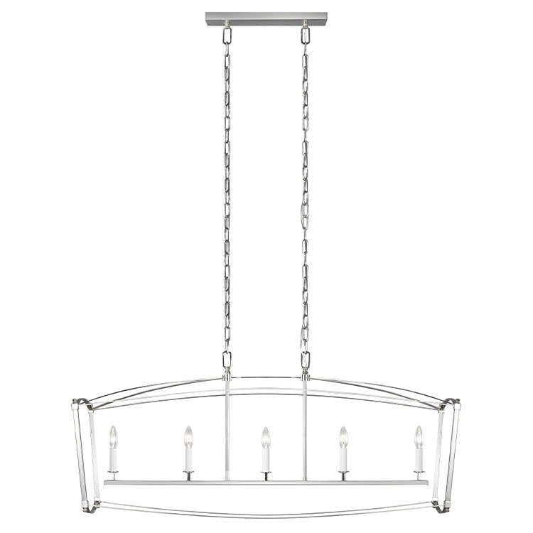 Thayer Five-Light Linear Chandelier - Fashion Us