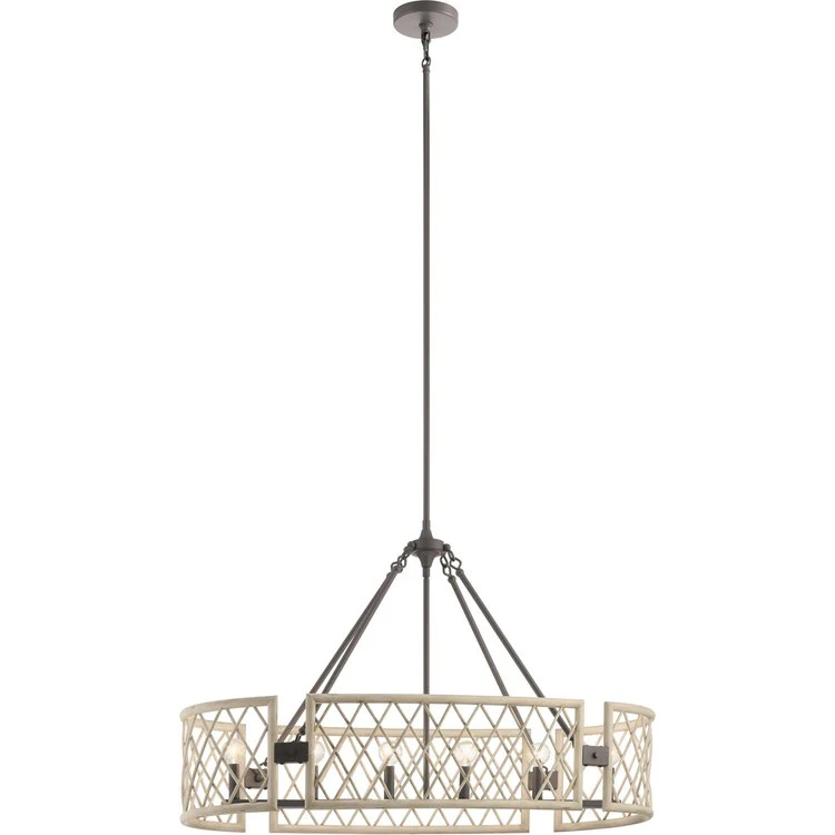Oana Six-Light Oval Chandelier - Fashion Us