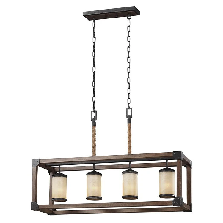 Dunning Four-Light Linear Pendant - Fashion Us