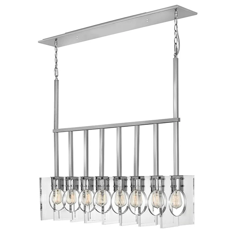 Ludlow Eight-Light Linear Chandelier - Fashion Us