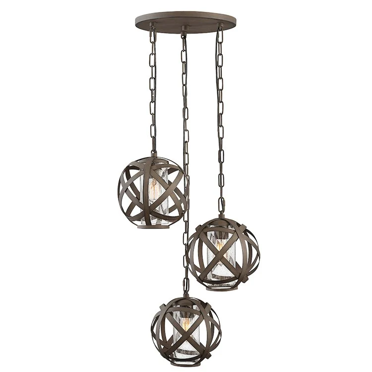 Carson Three-Light Cluster Pendant - Fashion Us