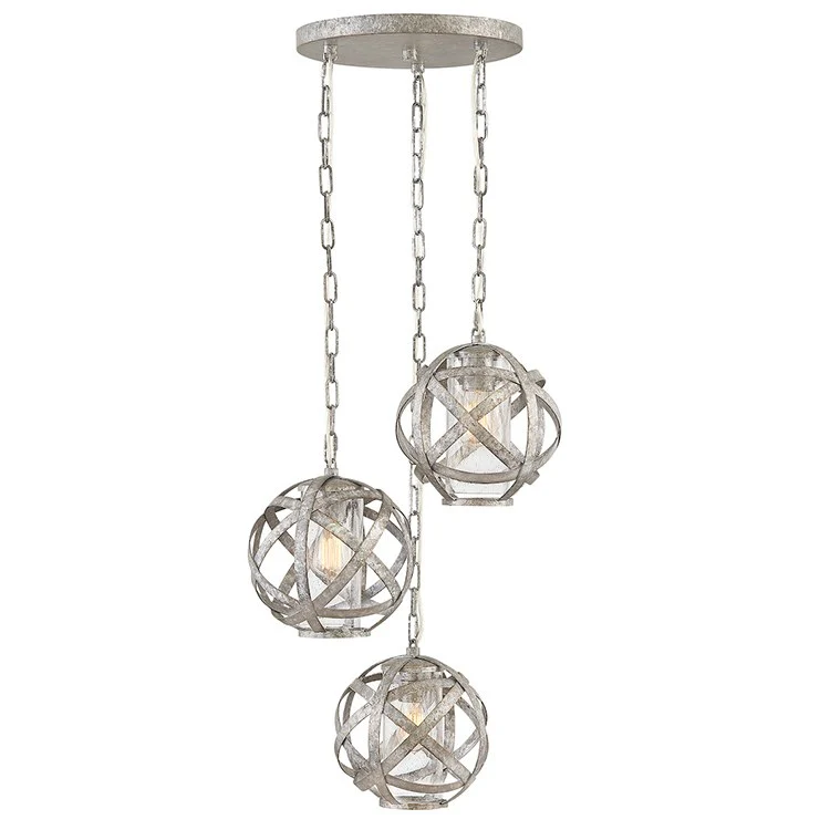 Carson Three-Light Cluster Pendant - Fashion Us