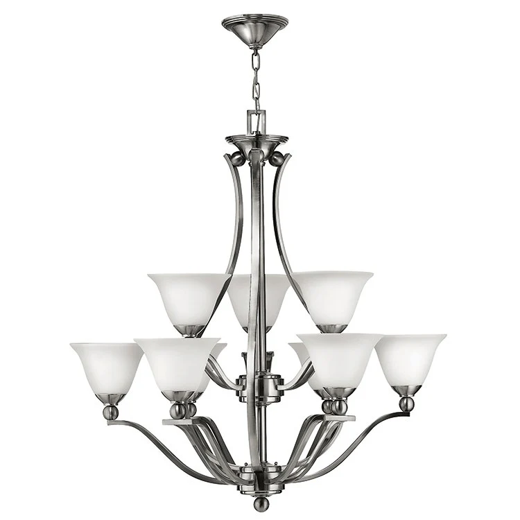 Bolla Nine-Light Two-Tier Chandelier - Fashion Us