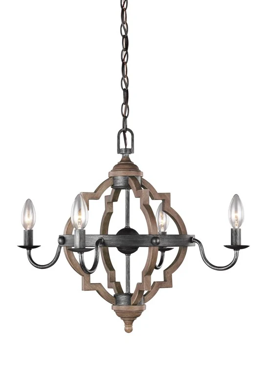 Socorro Four-Light Chandelier - Fashion Us