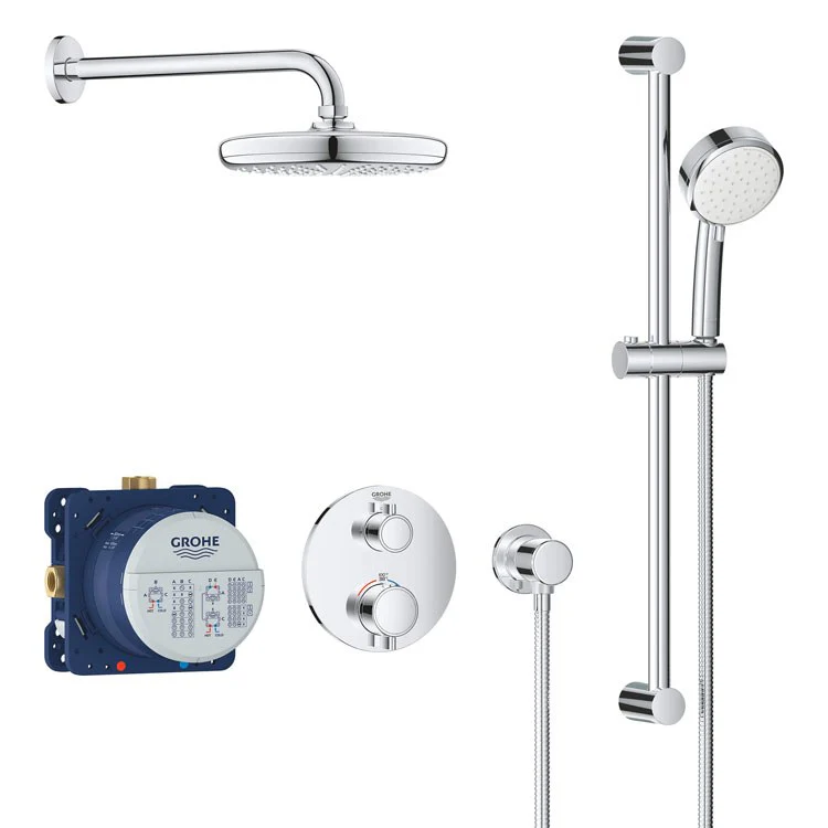 Grohtherm Thermostatic Shower System - Fashion Us