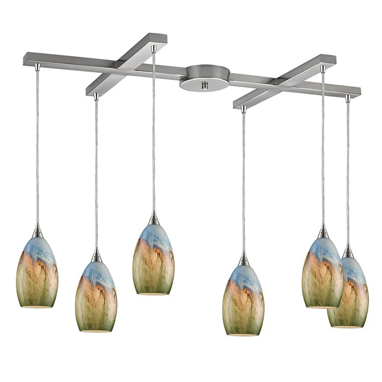 Geologic Six-Light Pendant - Fashion Us