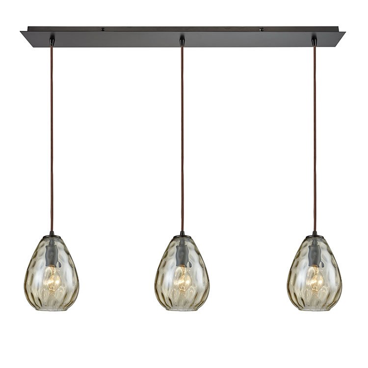 Lagoon Three-Light Linear Pendant - Fashion Us