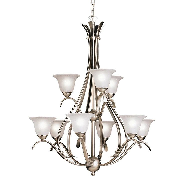 Dover Nine-Light Two-Tier Chandelier - Fashion Us