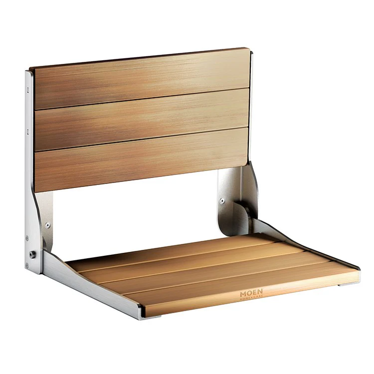 Teak Fold-Down Shower Seat - Fashion Us