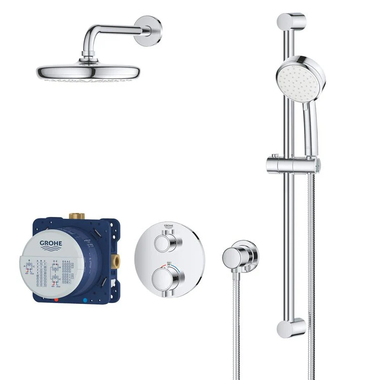 Grohtherm Thermostatic Shower System - Fashion Us
