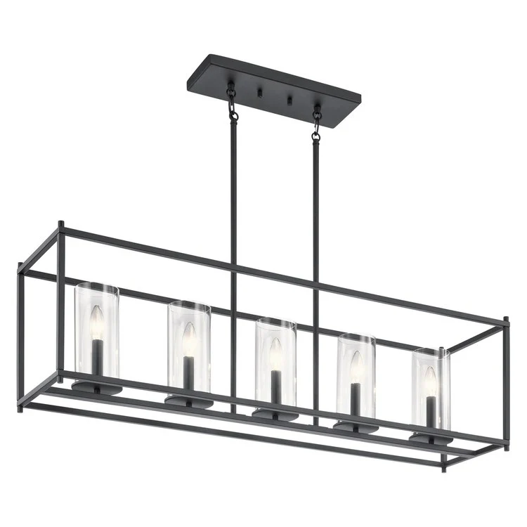 Crosby Five-Light Linear Chandelier - Fashion Us